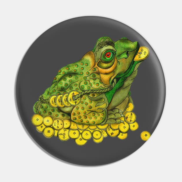 Feng Shui Money Frog for Good Luck Pin by Rablo