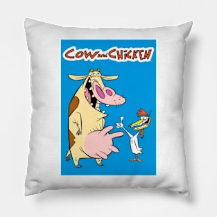 cow and chicken Pillow