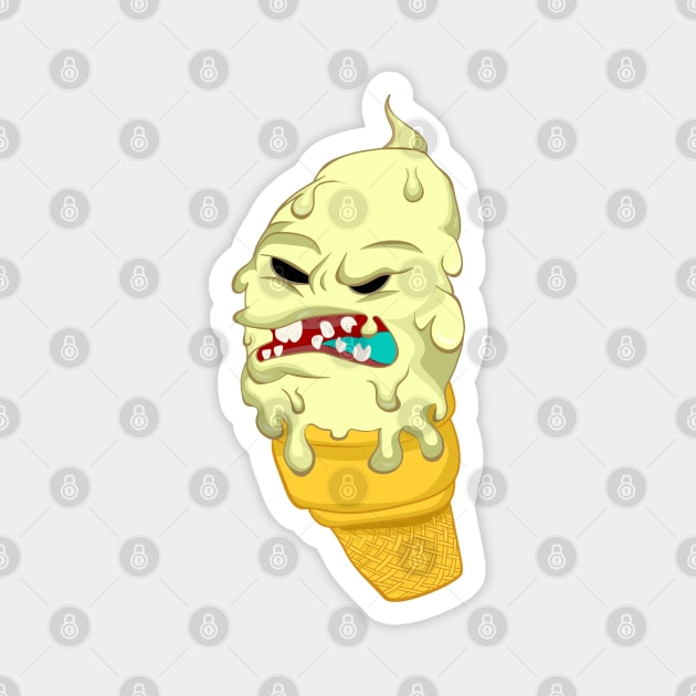 Ghost Ice Cream Magnet by MariRiUA