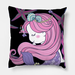 pinky mermaid Pillow