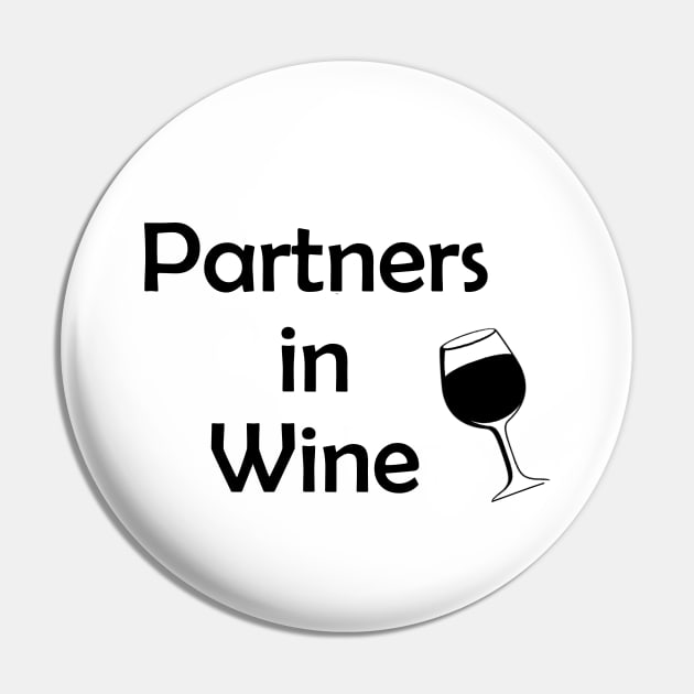 Partnerlook Wine Red Funny Partner Best Friend Cute Humor Drunk Pin by Kibo2020