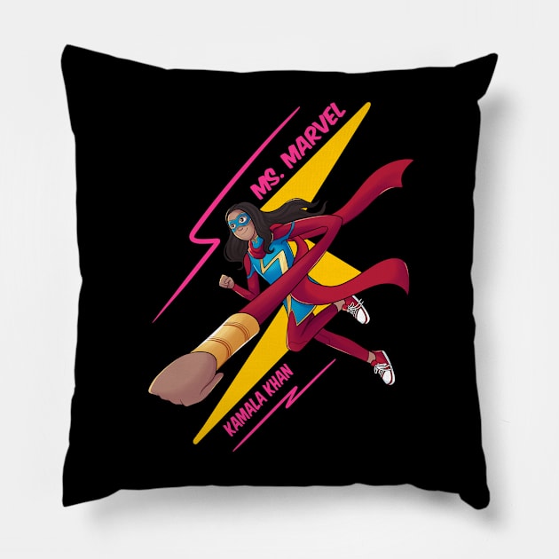 Ms Marvel Pillow by ribeironathana