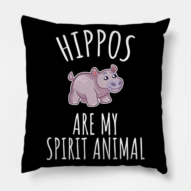 Hippos are my spirit animal Pillow by LunaMay