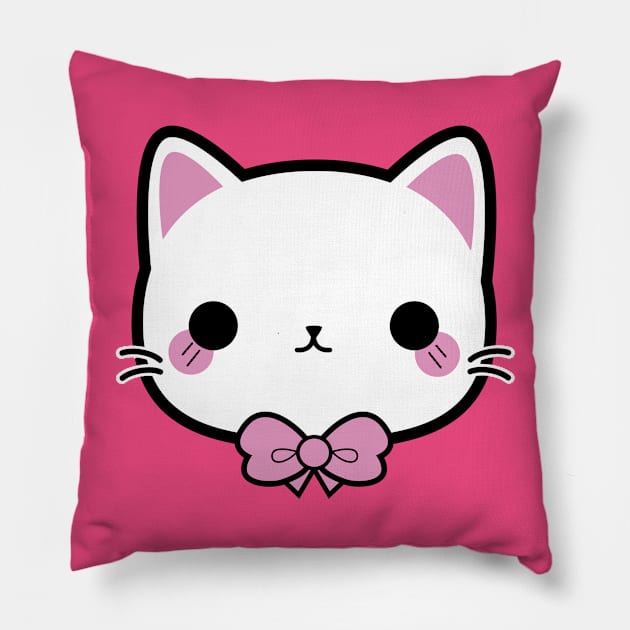 Cutecat Pillow by Entumaki