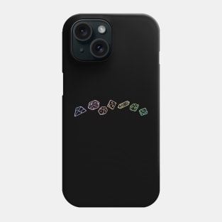 Rainbow dice Phone Case