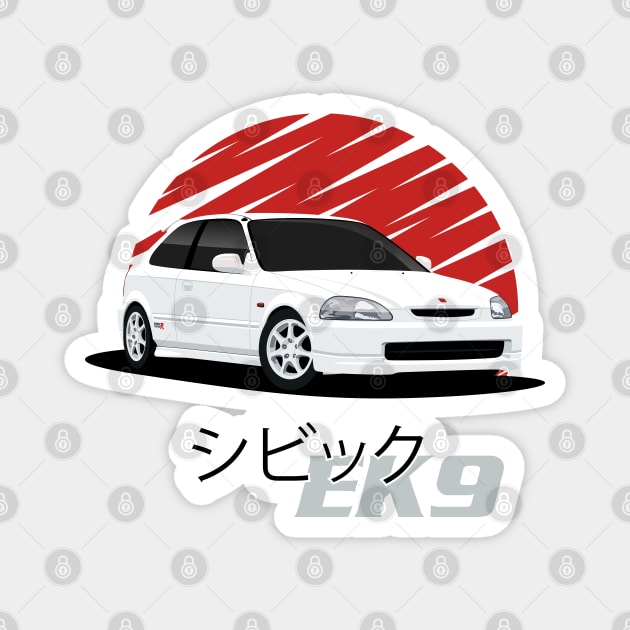 EK9 Magnet by AutomotiveArt