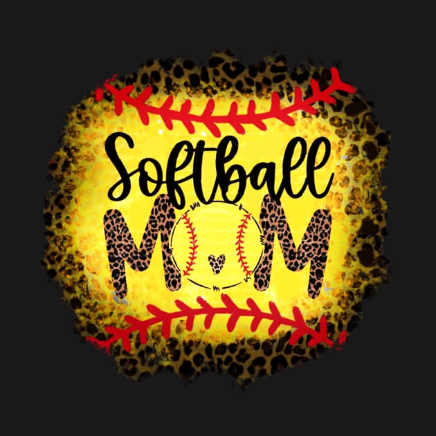 Softball Mom   Leopard Softball Mom by Wonder man 