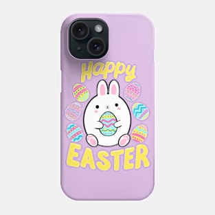 Happy Easter cute Easter Bunny holding an egg Phone Case