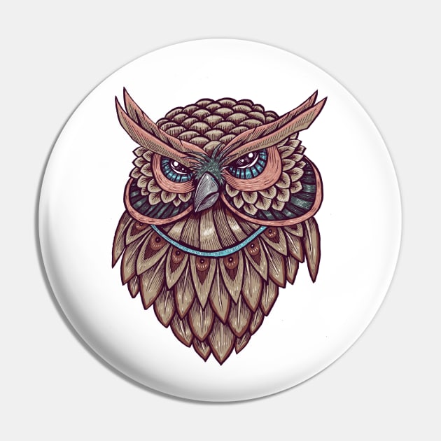 Owl Pin by AhmadMujib