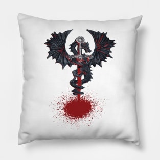 Dragon with blood T-shirt Pillow