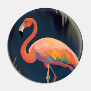 Flamingo in a Lake Pin