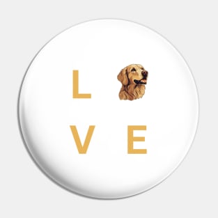 Golden Retriever Quote Pin