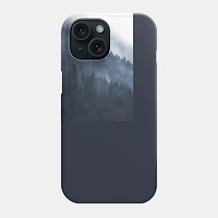 Blue Misty Mountainside Phone Case