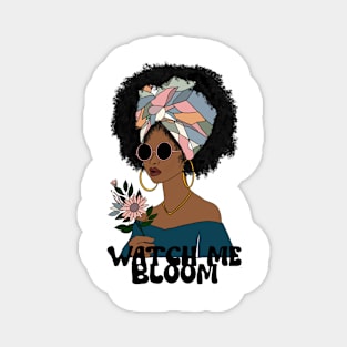 Brown Girl Bloom Magnet