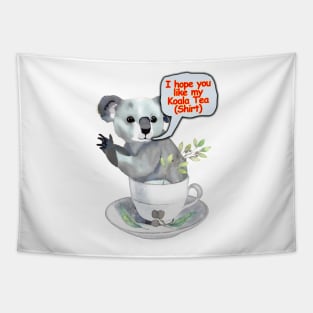 Cup of Koala-ty Tea Time Tapestry