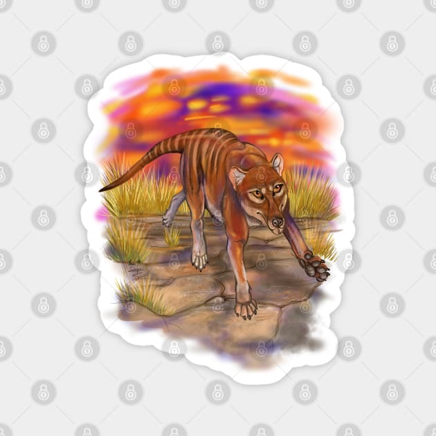 Tazzy Tiger Magnet by Shadowind