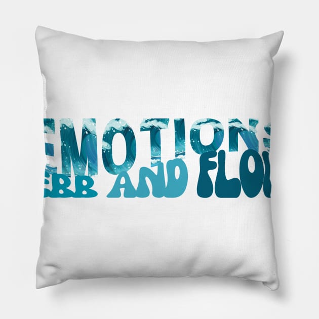 Facts about Feelings 2B Pillow by TaoScape Graphic Tees