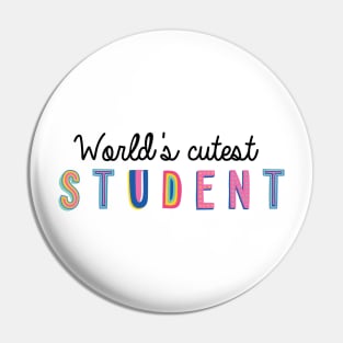 Student Gifts | World's cutest Student Pin