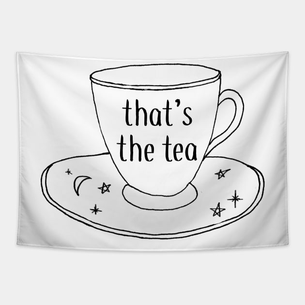 That's the Tea Drawing Sticker Tapestry by aterkaderk