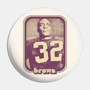 Jimmy Brown / Retro Football Fan Design Gift Pin