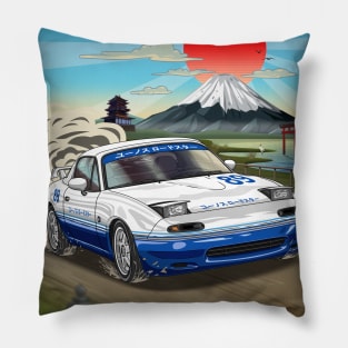 Mazda Miata Eunos Roadster Japanese Art Pillow