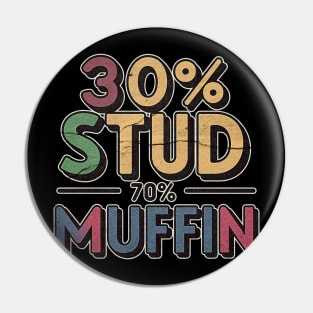 Stupid and muffin Pin