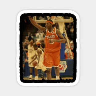 Carmelo Anthony - Vintage Design Of Basketball Magnet