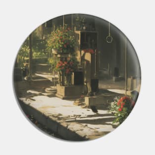 Abandoned Street - Flower Shop Exterior Pin