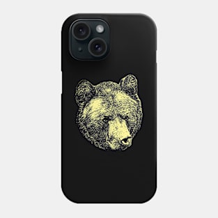 Brown bear portrait Phone Case