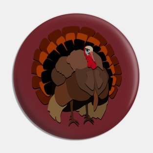 Turkey Gobbler Pin