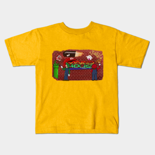 Mario Bros Graffiti Gamer Clothes Kids T Shirt Teepublic