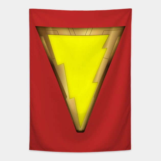 DCEU Shazam! Logo Tapestry by Ryan