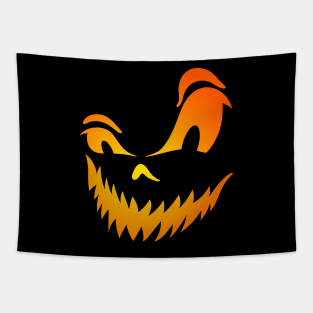 Spooky Jack-o-Lantern Face Tapestry