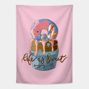 cupcake life sweet Tapestry