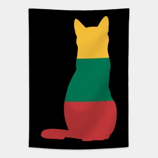 Lithuania Cat Flag Tapestry