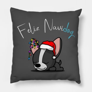 Christmas Dog - Feliz Navidog Pillow