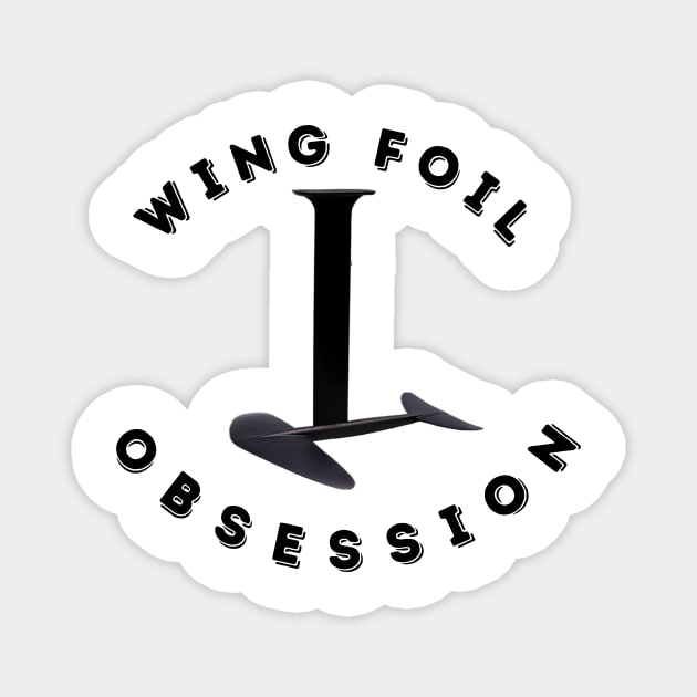 Wing Foil Obsession Hydrofoil Magnet by Hungry and Shredded