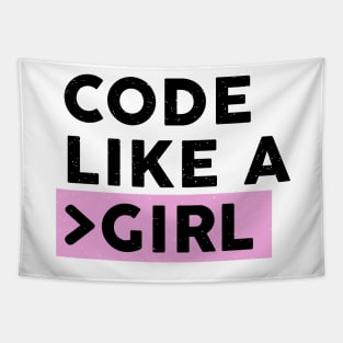 Code Like a Girl Tapestry