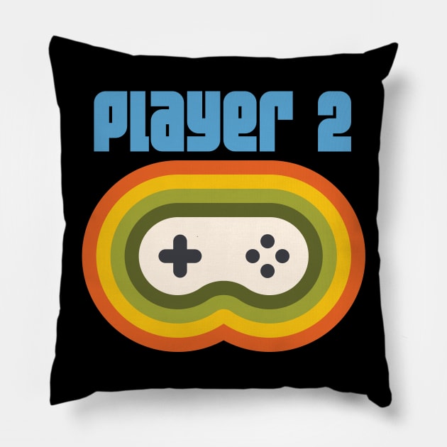 Player 2 Video Game' Video Game Pillow by ourwackyhome