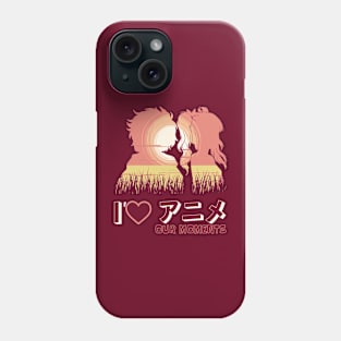 I love our moments #2 Anime style Couple Phone Case