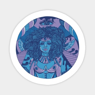 Mountain Blue Kemet Warrior Magnet