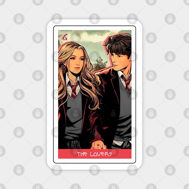 the lovers - house of anubis tarot card Magnet by sadieillust