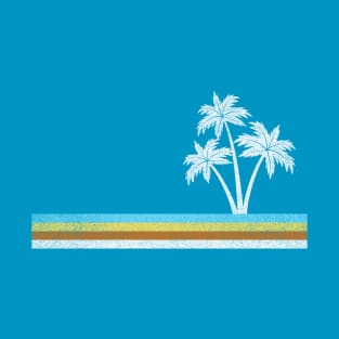 Palm Tree Vintage California Style Tropical Beach 70s Vintage T-Shirt