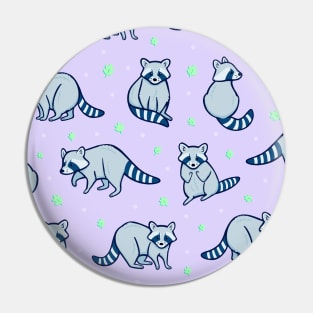 Raccoon Pattern Pin