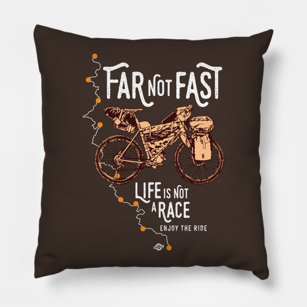 Far Not Fast Pillow by reigedesign