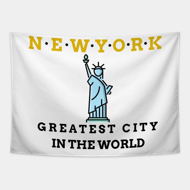 Hamilton New York Greatest City Tapestry by JC's Fitness Co.