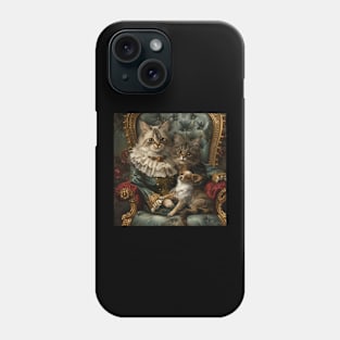 Victorian Pussy with Pets Phone Case