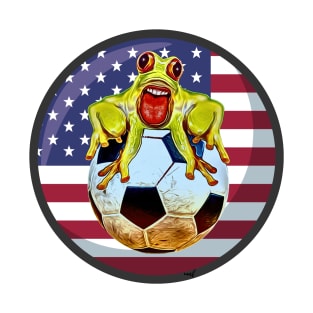 Soccer usa frog trend funny T-Shirt