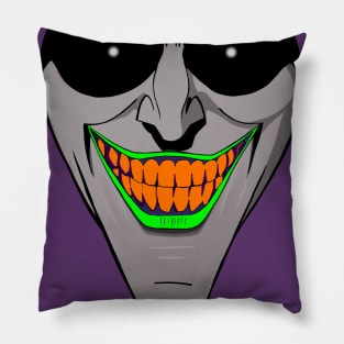 Green Grin Pillow