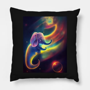 Elephant Transcending its soul T-Shirt Pillow